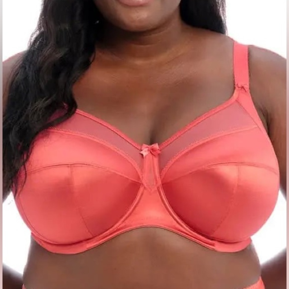 Goddess Keira Underwire Banded Bra Size 38DD in Mineral Red‎ (Coral)